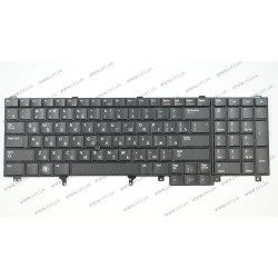Клавіатура для ноутбука DELL (Latitude: E6520, E6530, E6540,  Precision M4600, M6600), rus, black c джойстиком
