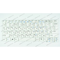 Клавіатура для ноутбука ACER (AS: A110, A150, D150, D210, D250, P531, ZG5, EM: eM250), rus, white