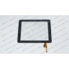 Тачскрин (сенсорное стекло) для IconBit NetTAB PARUS II, TOPSUN_D0001_A2, 8, внешний размер 196*150 мм, рабочий размер 163*122 мм, 12 pin, черный