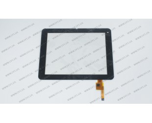 Тачскрин (сенсорное стекло) для IconBit NetTAB PARUS II, TOPSUN_D0001_A2, 8, внешний размер 196*150 мм, рабочий размер 163*122 мм, 12 pin, черный