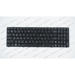 Клавиатура для ноутбука ASUS (K50, K51, K60, K61, K70, F52, P50, X5), rus, black, подсветка клавиш