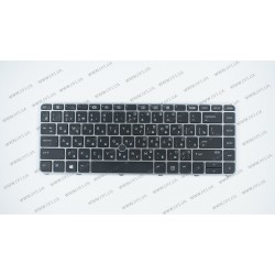 Клавіатура для ноутбука HP (EliteBook: 840 G3) rus, silver frame, з джойстиком