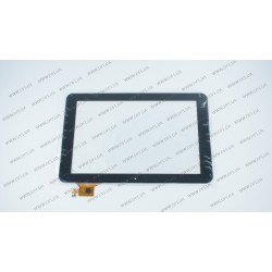 Тачскрин (сенсорное стекло) QSD 702-10016-02, 10,1, внешний размер 259*169 мм, 12  pin , черный