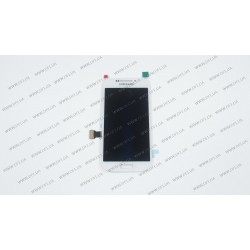 Дисплей для смартфона (телефона) Samsung Galaxy S4 Zoom SM-C1010, white (в сборе с тачскрином)(без рамки)