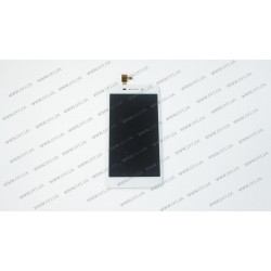 Дисплей для смартфона (телефону) Lenovo S60 Laser, white (У зборі з тачскріном)(без рамки)