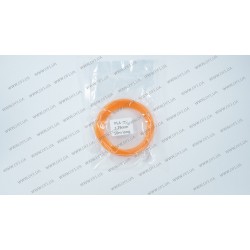 Пластик (пластикова нить)  PLA для 3D ручки, 1.75мм*10м, прозрачный оранжевый