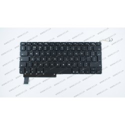 Клавіатура для ноутбука APPLE (MacBook Pro: A1286 (2009-2012)) eng, black, BIG Enter