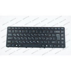 Клавіатура для ноутбука SONY (VGN-NW series) rus, black, black frame