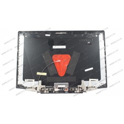 Крышка дисплея для ноутбука Lenovo (Y720-15ISK), black, с петлями (ОРИГИНАЛ)