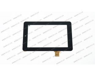 Тачскрин (сенсорное стекло) для Prestigio MultiPad PMT3017 Wize, MA705D5 10112-0A5067A, 7, внешний размер 190*120 мм, рабочий размер 155*91 мм, 30 pin, черный