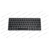 Клавиатура для ноутбука HP (EliteBook: 720, 820 series) rus, black, silver frame, подсветка клавиш