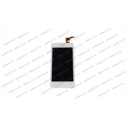 Дисплей для смартфона (телефону) Fly FS407 Stratus 6, white (У зборі з тачскріном)(без рамки)