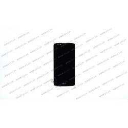 Дисплей для смартфона (телефону) LG K8 K350E, black (У зборі з тачскріном)(з рамкою)