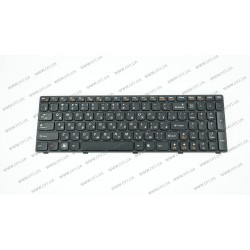 УЦЕНКА !  Клавиатура для ноутбука LENOVO (G570, G575, G770, G780, Z560, Z565) rus, black, black frame