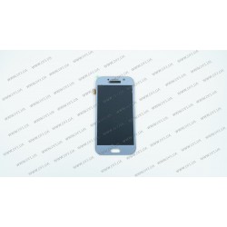 Дисплей для смартфона (телефону) Samsung Galaxy A5 (2017), SM-A520F, blue (У зборі з тачскріном)(без рамки)(OLED)