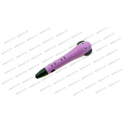 3D ручка DFI модель G9H (пластиковий корпус, сопло 0.7мм, ABS, PLA пластик 1.75мм, лед індикатори режиму роботи, 2 режими швидкості подачі пластику, вага 48,5 грамів), колір рожевий