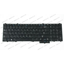 Клавиатура для ноутбука DELL (Latitude: E5540), rus, black, ГРАВИРОВКА
