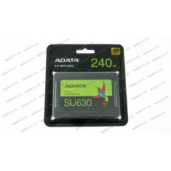 Жорсткий диск 2.5 SSD  240GB ADATA ULTIMATE SU630 Series, ASU630SS-240GQ-R, 3D NAND QLC, SATA-III 6Gb/s, зап/чит. - 450/520мб/с