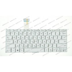 Клавіатура для ноутбука ASUS (S300, S301) rus, white, без фрейма