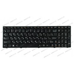 Клавіатура для ноутбука LENOVO (B570, B575, B580, B590, V570, V575, V580, Z570, Z575) rus, black, black frame (оригінал)