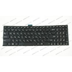 Клавіатура для ноутбука ASUS (X502, X551, X553, X555, S500, TP550) rus, black, без фрейма, підсвічування клавіш(оригінал)
