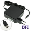 Блок живлення для ноутбука ASUS USB-C 65W, Type-C, квадратний, адаптер+перехідник, Black
