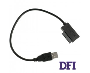 Переходник для ноутбуков miniSATA на USB (для подключения DVD-RW приводов по USB без внешних карманов), черный