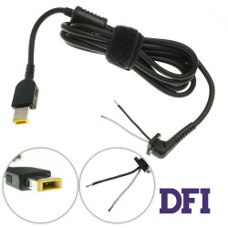 Оригінальний DC кабель живлення для БЖ LENOVO 120-135W USB+pin, 2 дроти (Square 5 Pin DC Plug) (від БЖ до ноутбуку)