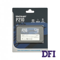 Жорсткий диск 2.5 SSD  128Gb Patriot P210 Series, P210S128G25, TLC 3D, SATA-III 6Gb/s, зап/чит. - 430/450мб/с
