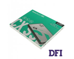 Жорсткий диск 2.5 SSD  480GB Team CX1 Series, T253X5480G0C101, 3D SLC, SATA-III Rev. 3.0 (6Gb/s), зап/чит. - 470/530MB/s