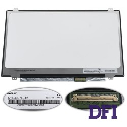 Матриця 14.0 N140BGN-E42 touch (1366*768, 40pin(eDP), LED, SLIM(вертикальні вушки), глянець, роз'єм праворуч знизу) для ноутбука