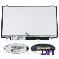 Матрица 14.0 NV140FHM-N43 (1920*1080, 30pin(eDP, 300cd/m2 (!!!),  цвет: 72%,  IPS), LED, SLIM (вертикальные ушки), матовая, разъем справа внизу) для ноутбука (renew)