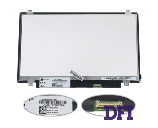 Матриця 14.0 NV140FHM-N43 (1920*1080, 30pin(eDP, 300cd/m2 (!!!),  колір: 72%,  IPS), LED, SLIM (вертикальні вушки), матова, роз'єм праворуч знизу) для ноутбука (renew)