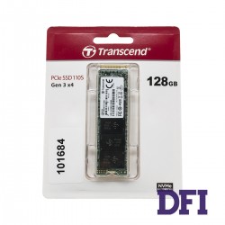 Жорсткий диск M.2 2280 SSD 128Gb Transcend MTE110S Series, TS128GMTE110S, NVMe PCIe Gen3 x4, 3D NAND TLC, зап/чит. - 400/1500мб/с