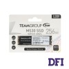 Жорсткий диск M.2 2280 SSD  256Gb Team MS30 Series, TM8PS7256G0C101, SATA Rev. 3.0 (6Gb/s), 3D NAND TLC, зап/чит. - 400/500Мб/с