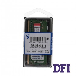 Модуль пам'яті SO-DIMM DDR4 16GB 2666MHz PC4-21300 Kingston ValueRAM's, 1.2V, CL19 (KVR26S19S8/16)