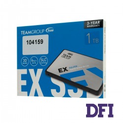 Жесткий диск 2.5 SSD 1Tb Team EX2 Series, T253E2001T0C101, 3D NAND TLC, SATA-III Rev. 3.0 (6Gb/s), зап/чт. - 520/550MB/s