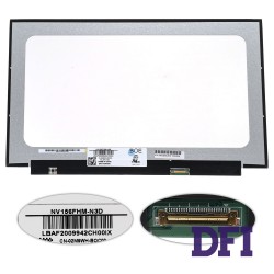 Матрица 15.6 NV156FHM-N3D (1920*1080, 30pin(eDP, IPS), LED, SLIM(без планок и ушек), матовая, разъем справа внизу) для ноутбука