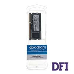 Модуль памяти SO-DIMM DDR3L 4Gb 1600Mhz PC3-12800 Goodram, 1.35V, CL11-11-11-28 (GR1600S3V64L11S/4G)