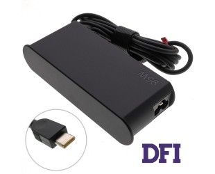 Оригинальный блок питания для ноутбука LENOVO TYPE-C 95W, Black, SLIM OVALE