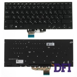 Клавиатура для ноутбука ASUS (X430 series) rus, black, без фрейма, подсветка клавиш