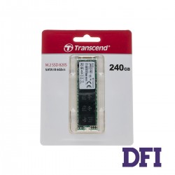Жесткий диск M.2 2280 SSD 240Gb Transcend MTS820S Series, TS240GMTS820S, 3D TLC NAND, зап/чт. - 430/500мб/с