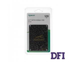 Жесткий диск 2.5 SSD  120Gb Apacer AS340 Panther Series, AP120GAS340G-1, TLC, SATA-III 6Gb/s, зап/чт. - 500/550мб/с