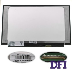 Матрица 15.6 NV156FHM-N4K (1920*1080, 40pin(eDP, IPS, 144HZ, 300cd/m2, 1200:1. цветопередача 72%), LED, SLIM(без планок и ушек), матовая, разъем справа внизу) для ноутбука