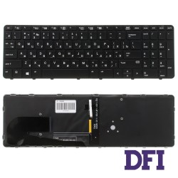 Клавіатура для ноутбука HP (EliteBook: 850 G4) rus, black, підсвічування клавіш, без джойстика
