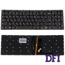 Клавіатура для ноутбука LENOVO (IdeaPad: 330S-15) rus, black, без фрейма, підсвічування клавіш(оригінал)