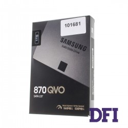 Жесткий диск 2.5 SSD 1Tb Samsung 870 QVO Series, MZ-77Q1T0BW, (Samsung V-NAND 4bit MLC), SATA-III 6Gb/s, зап/чт. - 530/560мб/с