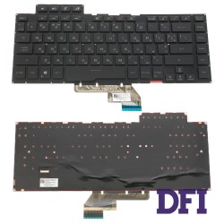 Клавиатура для ноутбука ASUS (GU502 series) rus, black, без фрейма, подсветка клавиш