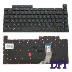 Клавіатура для ноутбука ASUS (G531 series) rus, black, без фрейма, підсвічування клавіш (RGB Per-Key)