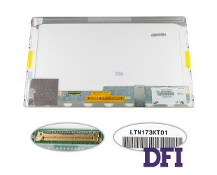 Матрица 17.3 LTN173KT01 (1600*900, 40pin, LED, NORMAL, глянцевая, разъем слева внизу) для ноутбука (renew)